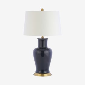 Julian LED Table Lamp - Navy - Ceramic