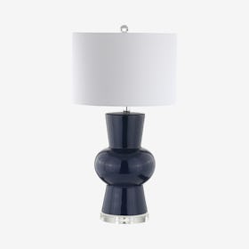 Julia LED Table Lamp - Navy - Ceramic