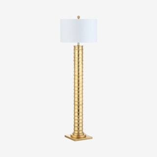 Serena LED Floor Lamp - Gold - Metal