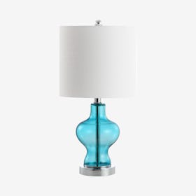 Mer LED Table Lamp - Aqua - Metal / Glass