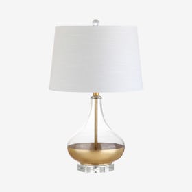 West LED Table Lamp - Gold - Glass