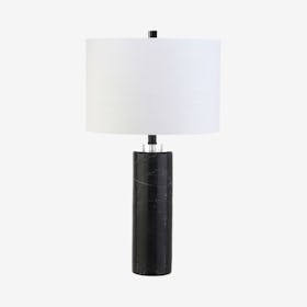 Brooks LED Table Lamp - Black - Marble / Crystal