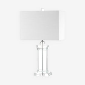 Ophelia LED Table Lamp - Clear - Crystal
