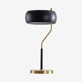 Oskar Moody LED Desk Lamp - Black / Brass Gold - Metal