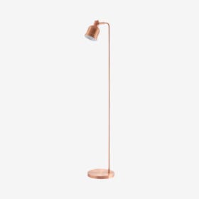 Brandon Task LED Floor Lamp - Copper - Metal