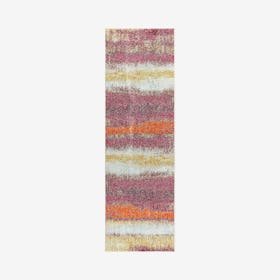 Pop Modern Abstract Vintage Runner Rug - Cream / Pink