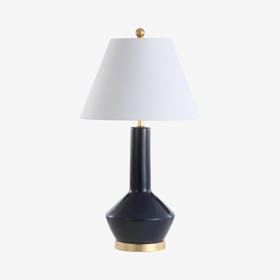 Copenhagen LED Table Lamp - Navy / Brass - Ceramic / Metal