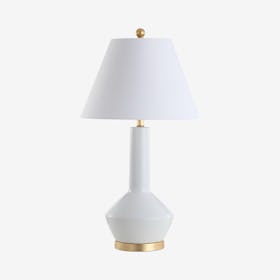Copenhagen LED Table Lamp - White / Brass - Ceramic / Metal