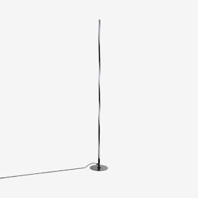 Pilar LED Integrated Floor Lamp - Black - Metal