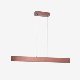 Draper Dimmable Adjustable Integrated LED Linear Pendant Lamp - Anodized Bronze - Metal