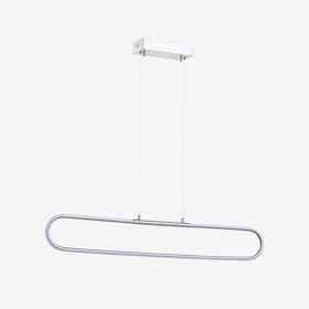 Ned Dimmable Adjustable Integrated LED Linear Pendant Lamp - Chrome - Metal