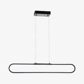 Ned Dimmable Adjustable Integrated LED Linear Pendant Lamp - Black - Metal