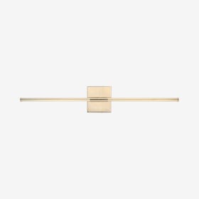 Makena Dimmable Integrated LED Wall Sconce Lamp - Gold - Metal