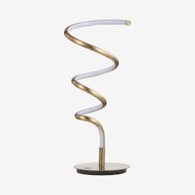 Scribble Modern Dimmable Integrated LED Table Lamp - Gold - Metal