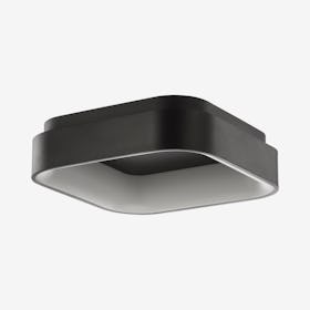 Rafael Integrated LED Flush Mount Ceiling Lamp - Black - Metal