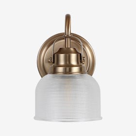 Virginia 1-Light LED Vanity Light - Brass Gold - Metal / Glass