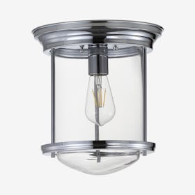 Savannah LED Flush Mount Lamp - Chrome - Metal / Glass