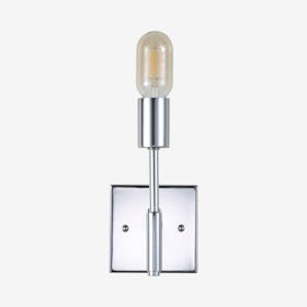 Turing 1-Light LED Wall Sconce Lamp - Chrome - Metal