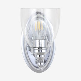 Marais LED Wall Sconce Lamp - Chrome - Metal / Glass
