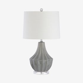 Tate LED Table Lamp - Grey - Ceramic