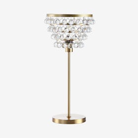 Buckingham Table Lamp - Brass Gold / Clear - Crystal / Metal