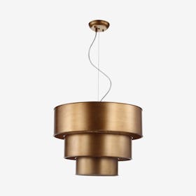 Lynn 3-Tier LED Pendant Lamp - Gold - Metal