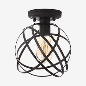 Alba Orb LED Flush Mount Lamp - Oil Rubbed Bronze - Metal