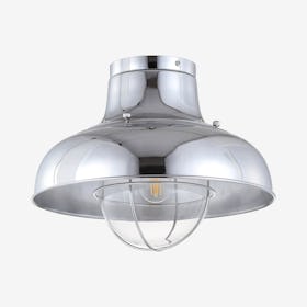 Cameron LED Semi-Flush Mount Lamp - Chrome - Metal