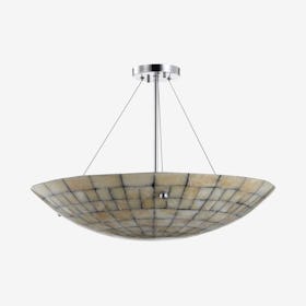 Sheila LED Pendant Lamp - Cream - Marble / Metal