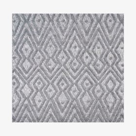 Balansat Moroccan Diamond Indoor / Outdoor Square Area Rug - Dark Gray