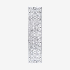 Cherie French Cottage Runner Rug - Gray / Cream