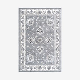 Cherie French Cottage Area Rug - Gray / Cream