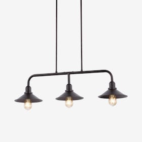 Cade 3-Light Farmhouse LED Pendant Light - Oil Rubbed Bronze