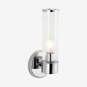 Cecil 1-Light Cylinder LED Vanity Light - Chrome