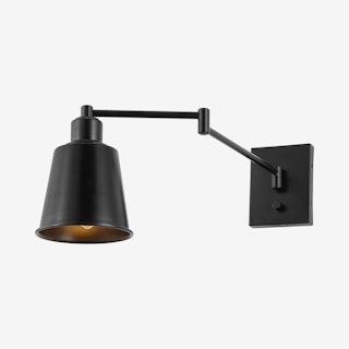 Cary Iron Swing Arm Wall Light - Oil Rubbed Bronze