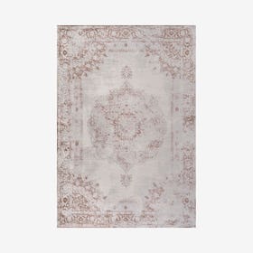 Rosalia Cottage Medallion Area Rug - Brown / Cream