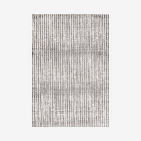 Skoura Modern Bold Stripe Area Rug - Beige / Dark Grey