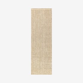 Hiro Hand Woven Chunky Runner Rug - Ivory