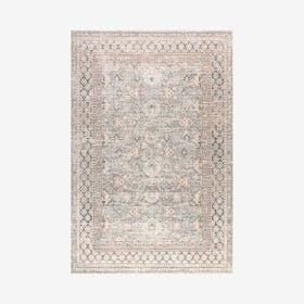 Stirling English Country Argyle Area Rug - Light Blue / Ivory