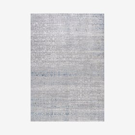 Tidal Modern Strie' Area Rug - Grey / Blue