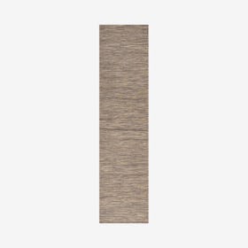 Ethan Modern Flatweave Solid Runner Rug - Brown