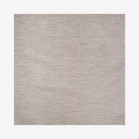 Ethan Modern Flatweave Solid Square Area Rug - Light Grey