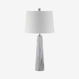 Bradley LED Table Lamp - White / Black - Resin