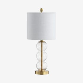 February LED Table Lamp - Clear / Brass Gold - Glass / Metal