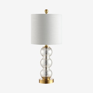 February LED Table Lamp - Mercury Glass / Brass Gold - Glass / Metal