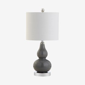Anya Mini LED Table Lamp - Grey - Glass