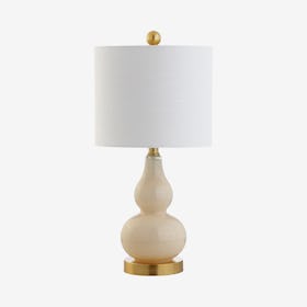 Anya Mini LED Table Lamp - Ivory - Glass