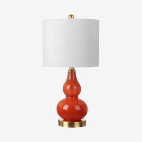 Anya Mini LED Table Lamp - Sunset Orange - Glass
