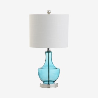 Colette Mini LED Table Lamp - Amalfi Blue - Glass