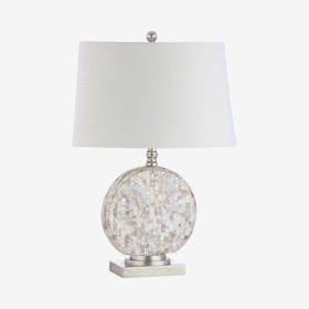 Dennis LED Table Lamp - Cream - Seashell